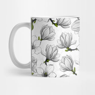 Magnolia garden in white Mug